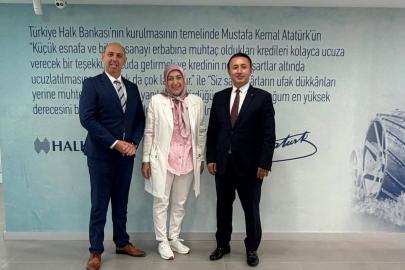 YILDIZ FİLİZ, HALKBANK BÖLGE KOORDİNATÖRÜ METİN’İ ZİYARET ETTİ