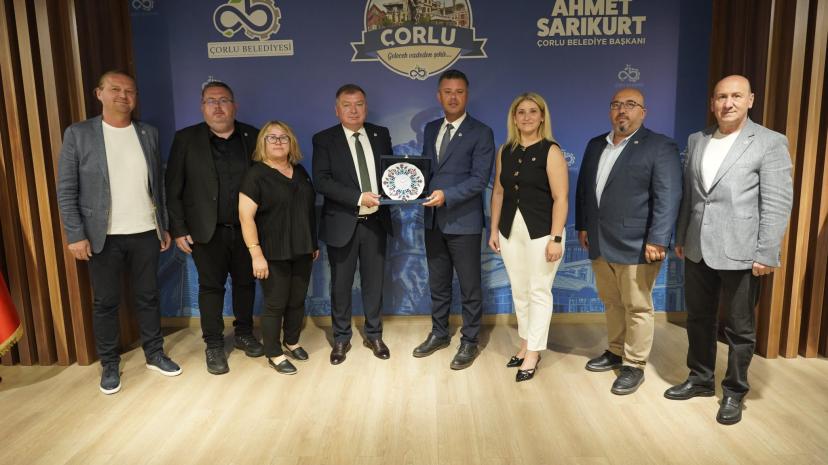 Çorlu Bulgaristan Türkleri Derneği’nden Çorlu Protokolüne Ziyaret