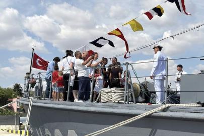 'TCG Enez' gemisi, Tekirdağ'da ziyarete açıldı