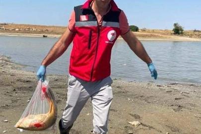 Tekirdağ'da gölette balık ölümlerine inceleme