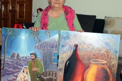 Çocukluk hayali resmi, 65 yaşından sonra tuvale taşıdı
