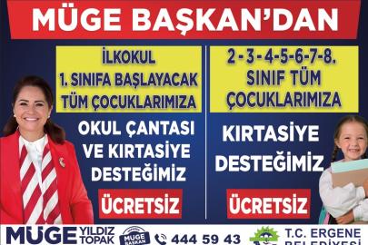 ERGENE’DE TÜM ÇOCUKLARA ÜCRETSİZ EĞİTİM DESTEĞİ!