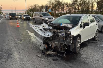 Tekirdağ'da iki otomobil çarpıştı; 5 yaralı